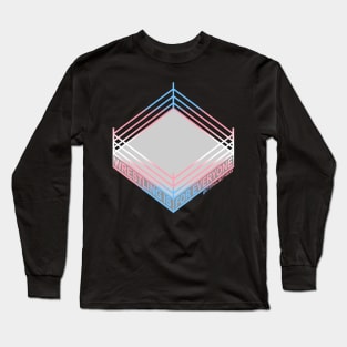 "Wrestling is for Everyone" Trans Transgender Pride Flag Long Sleeve T-Shirt